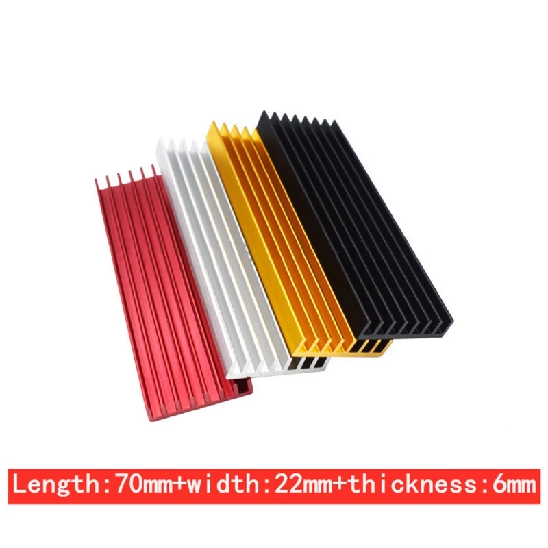 

Aluminum M.2 Hard Disk Heatsink Heat Dissipation Radiator Cooling Silicon Thermal Pad Cooler for NVME M2 2280 PCIE