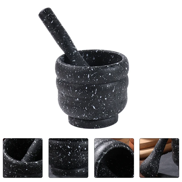 Mortar & Pestle Grinding Bowl Set, Garlic Masher Morter and Pestel Set  Small Mortar and Pestle Pestel & Mortar Kitchen Hand Manual Plastic Garlic