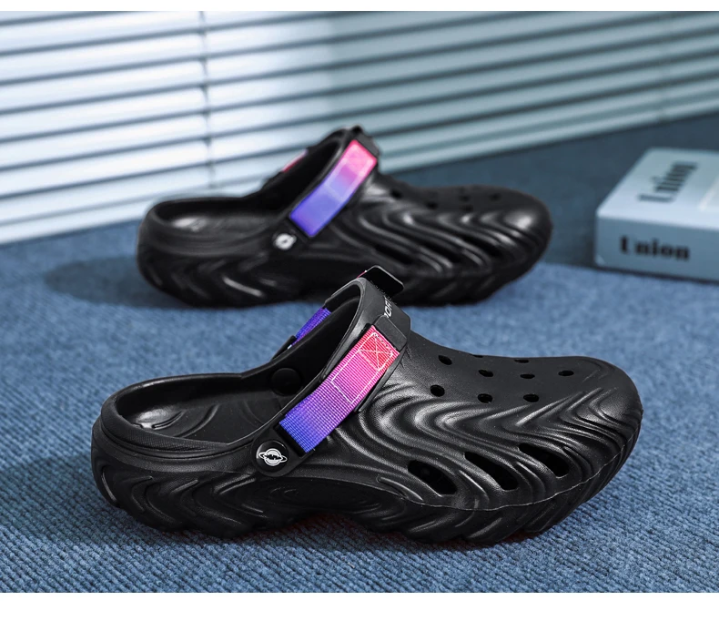 Sommer Neue Herren-Sandalen, Haus- und Gartenschuhe, Outdoor-Strandsandalen, Rutschfeste und Bequeme Weichsohlen-Sandalen und -Pantoffeln – Detail 12