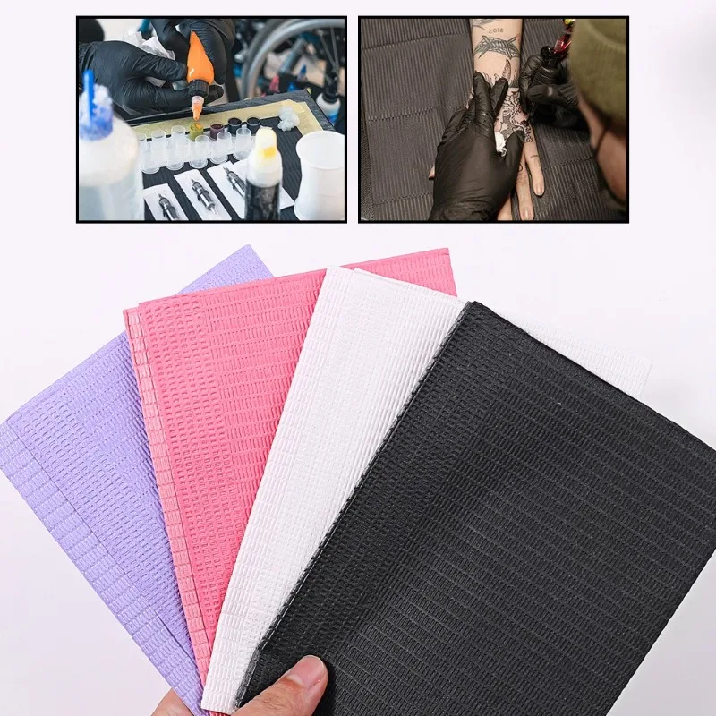 20/50/125PCS Tattoo Tabletop Cover Disposable Bed Sheet Fabric Nail Tattoo Waterproof Stain Resistant Cleaning Table Mat