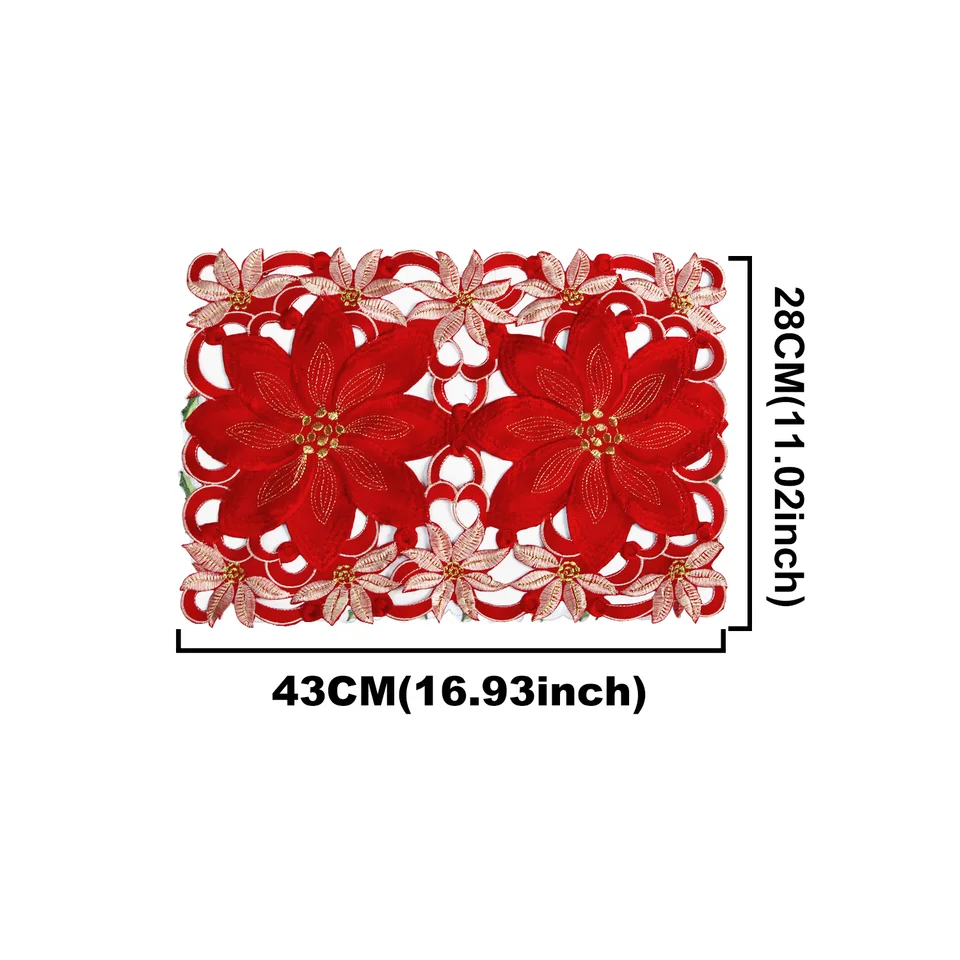 2/1PCS Christmas Printed Tablecloths Party Picnic Tablecloth Table Decoration Christmas Embroidered Table Runners Table Linens