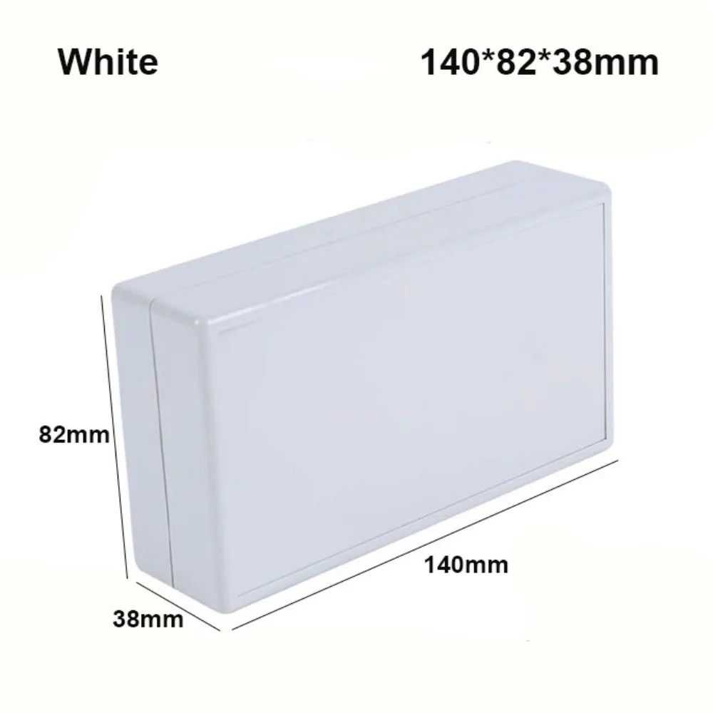 Durable Waterproof ABS Plastic Enclosure Box - Multi-Style Electronic Storage Case in White & Black