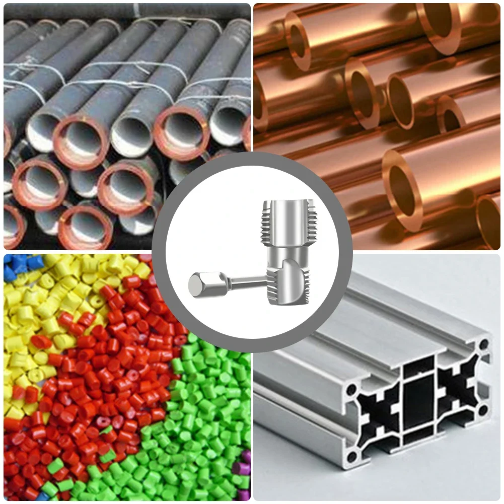 4/6 Points PPR Pipe Threader Tapered Pipe Thread Tap Water Pipe Thread Opener for 1/2inch 3/4inch Pipes Inner Threading Making