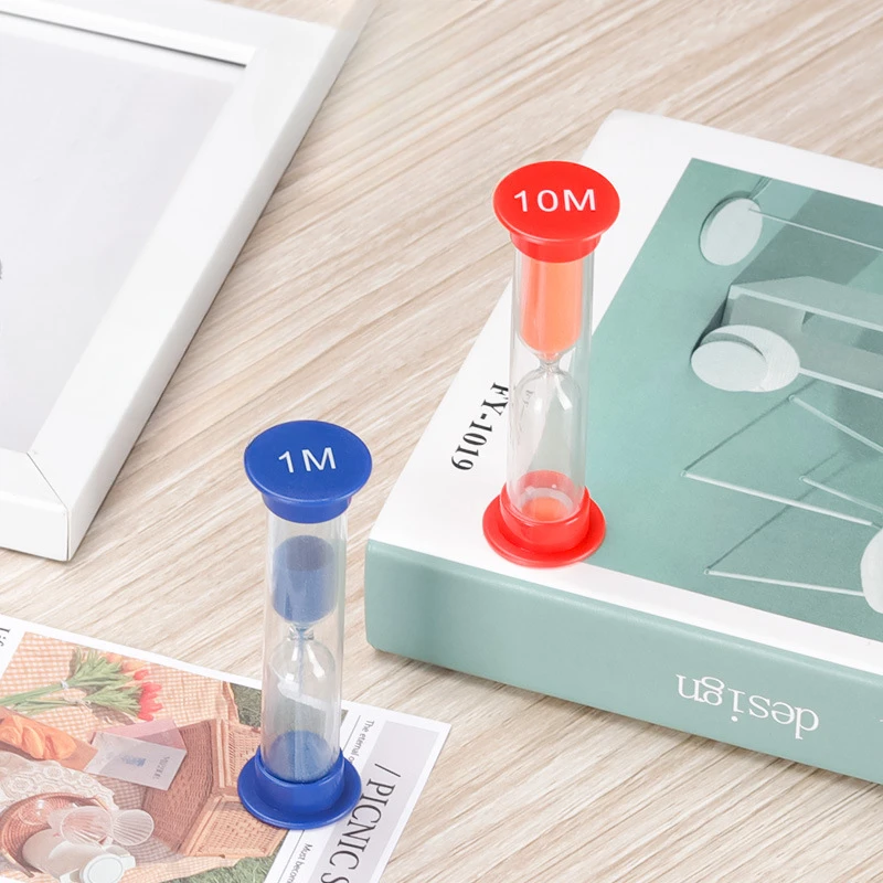 Sand Meter 30 Seconds/1 Minute/2 Minutes/3 Minutes/5 Minutes/10 Minutes Plastic Sand Timer Small Clock Hourglass