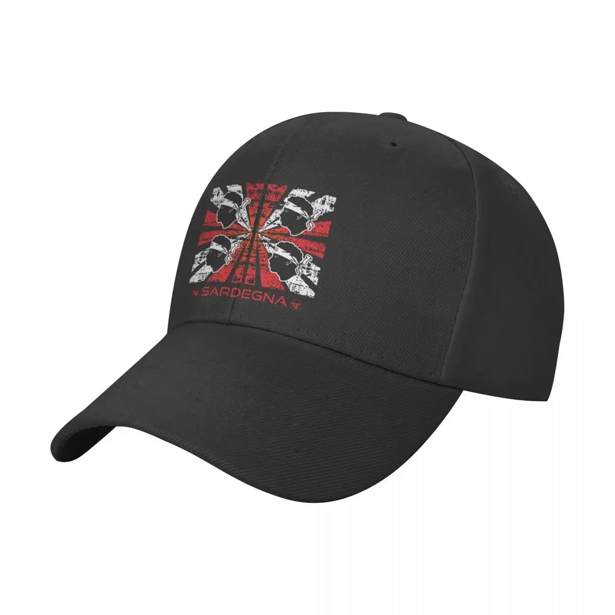 

Sardegna - Sardinia - Sardinia flag - Bandiera Sarda 4 Mori Raggedy Baseball Cap tea Hat Sunhat fashionable Men's Luxury Women's