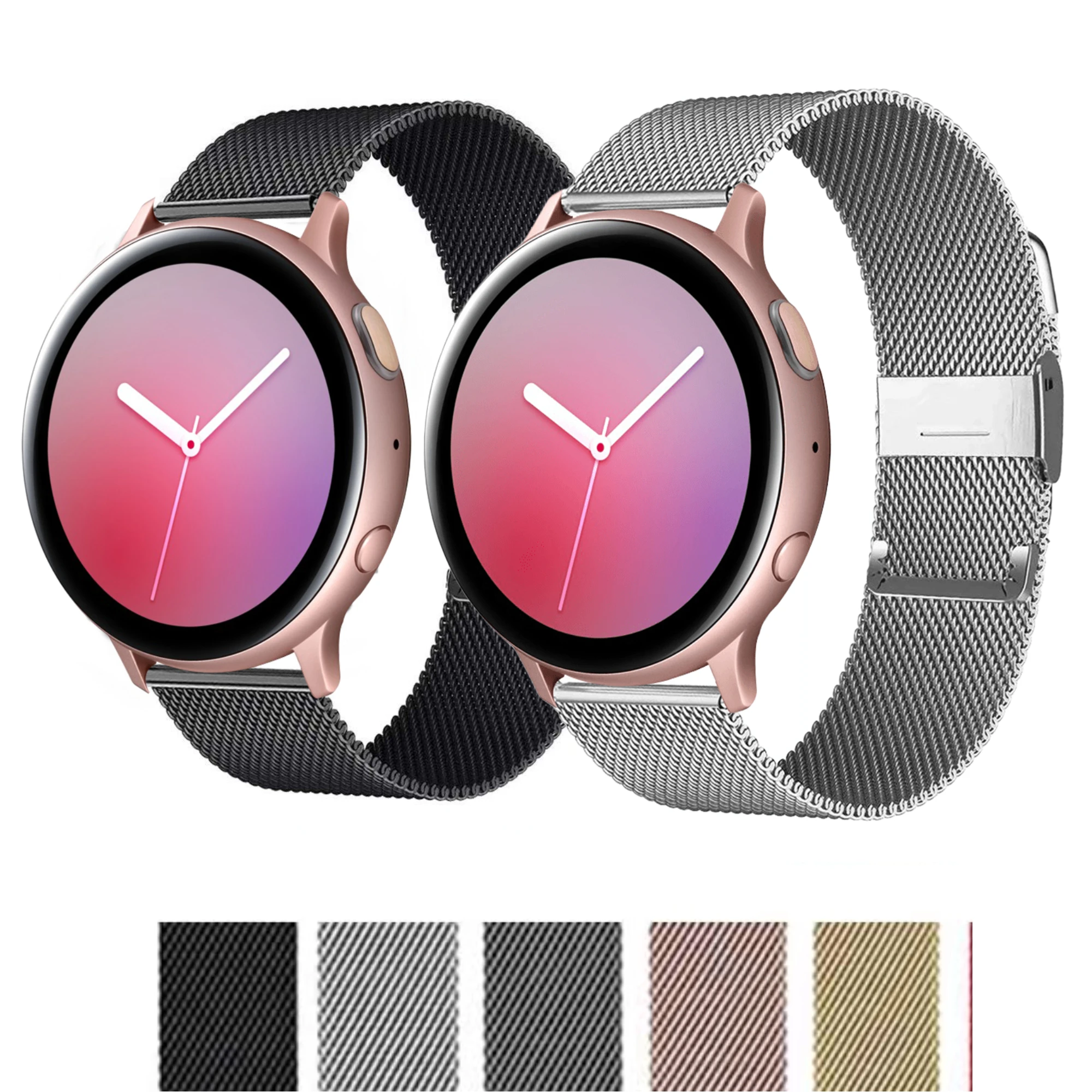 

20mm Metal Strap For Samsung Galaxy watch 4 40mm 44mm Sports Smart Watch Wristband For Samsung Galaxy watch 4 Classic 42mm 46mm