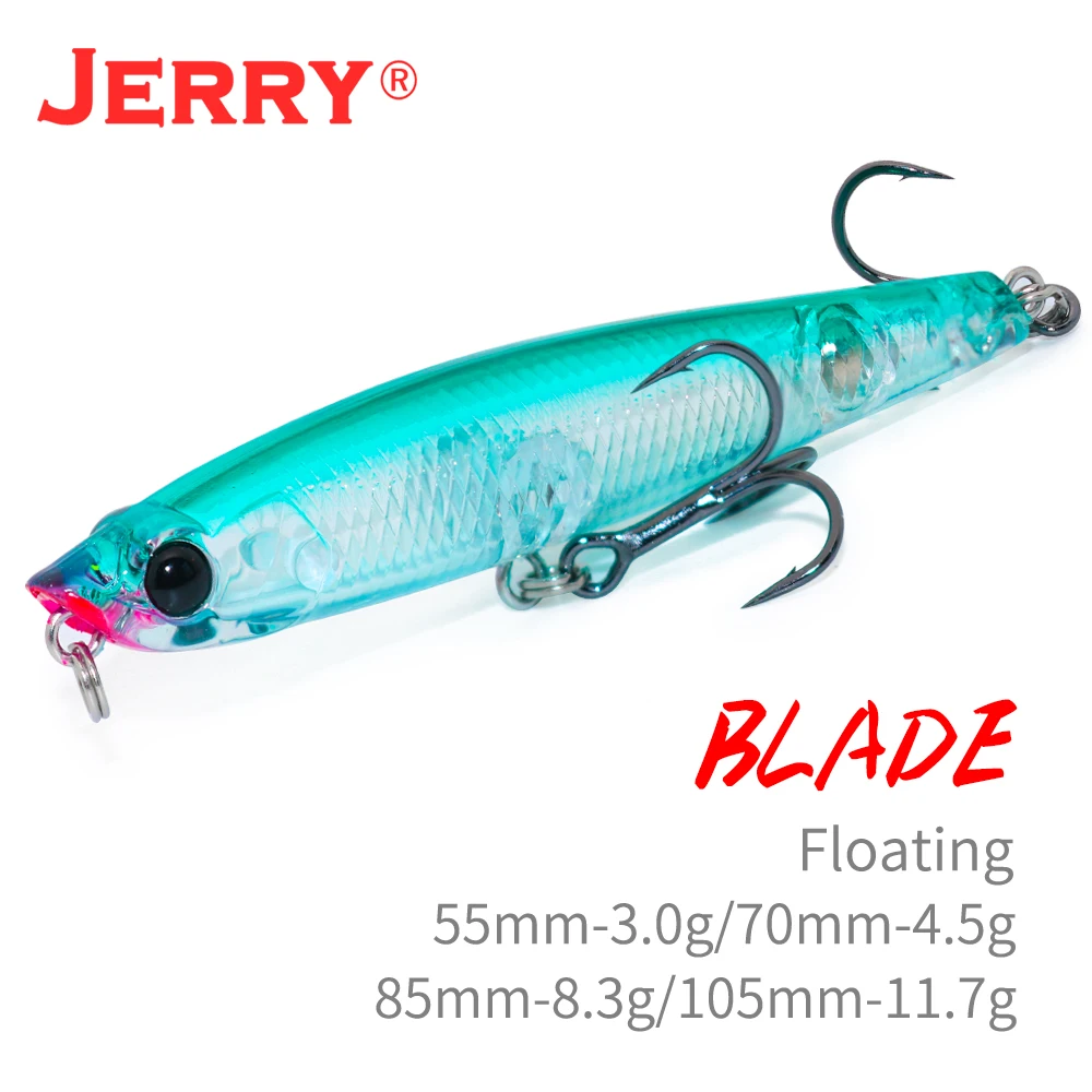 Jerry Blade Fishing Tackle Hot Pencil Fishing Lures Surface Floating Stickbait Ocean Beach Hard Bait UV Color Artificial Bait