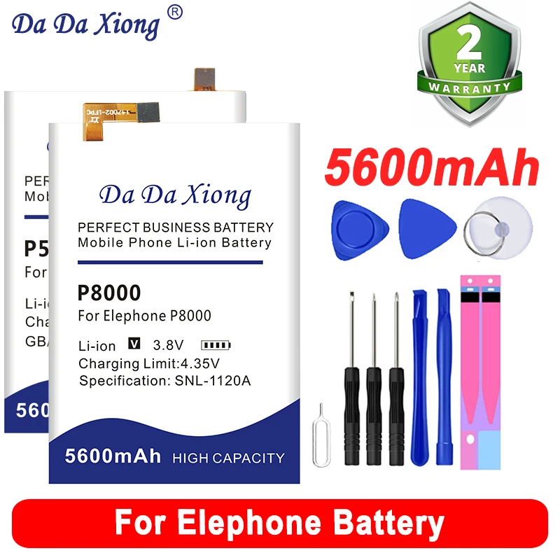

Аккумулятор для телефона Elephone P2000 C P3000 S P5000 P7000 P8000 P9000 Lite, высококачественные сменные батареи для телефона, Бесплатный комплект