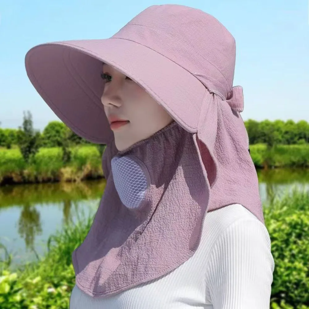 Bigoco Chapeau de soleil en coton pour homme à large bord - Chapeau d'été pour la pêche et le safari - Chapeau de randonnée pliable