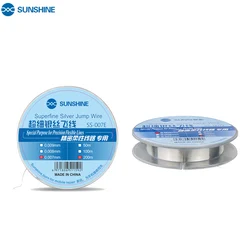SUNSHINE 0.007mm Ultra-fine Silver Wire Precision Flexible Dedicated Jump Fly Line For Circuit Board PCB Motherboard Repair
