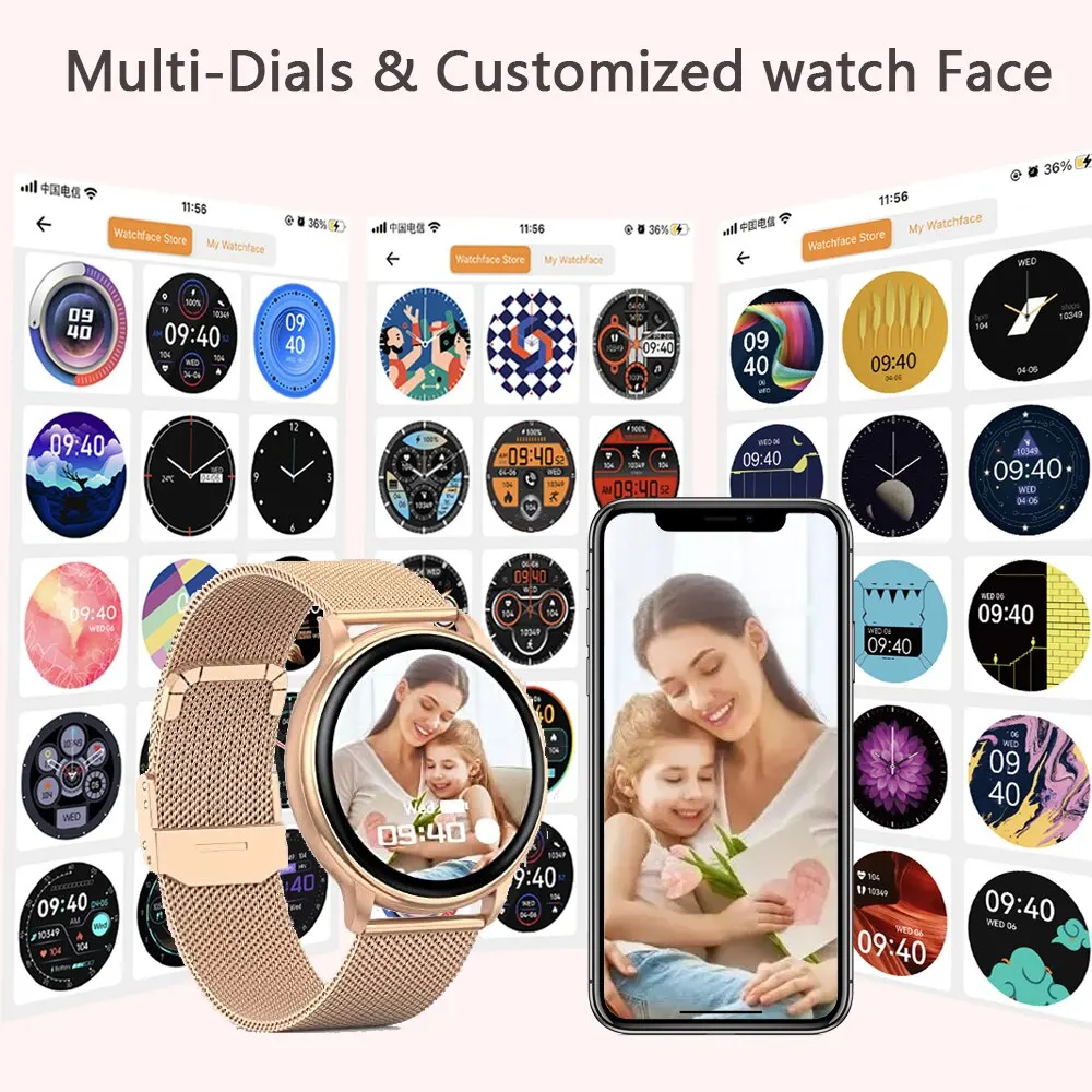 MEVADEN Bluetooth Call Smart Watch Women Custom Dial Watches Men Sport Fitness Tracker Heart Rate Smartwatch For Android IOS Y22 6