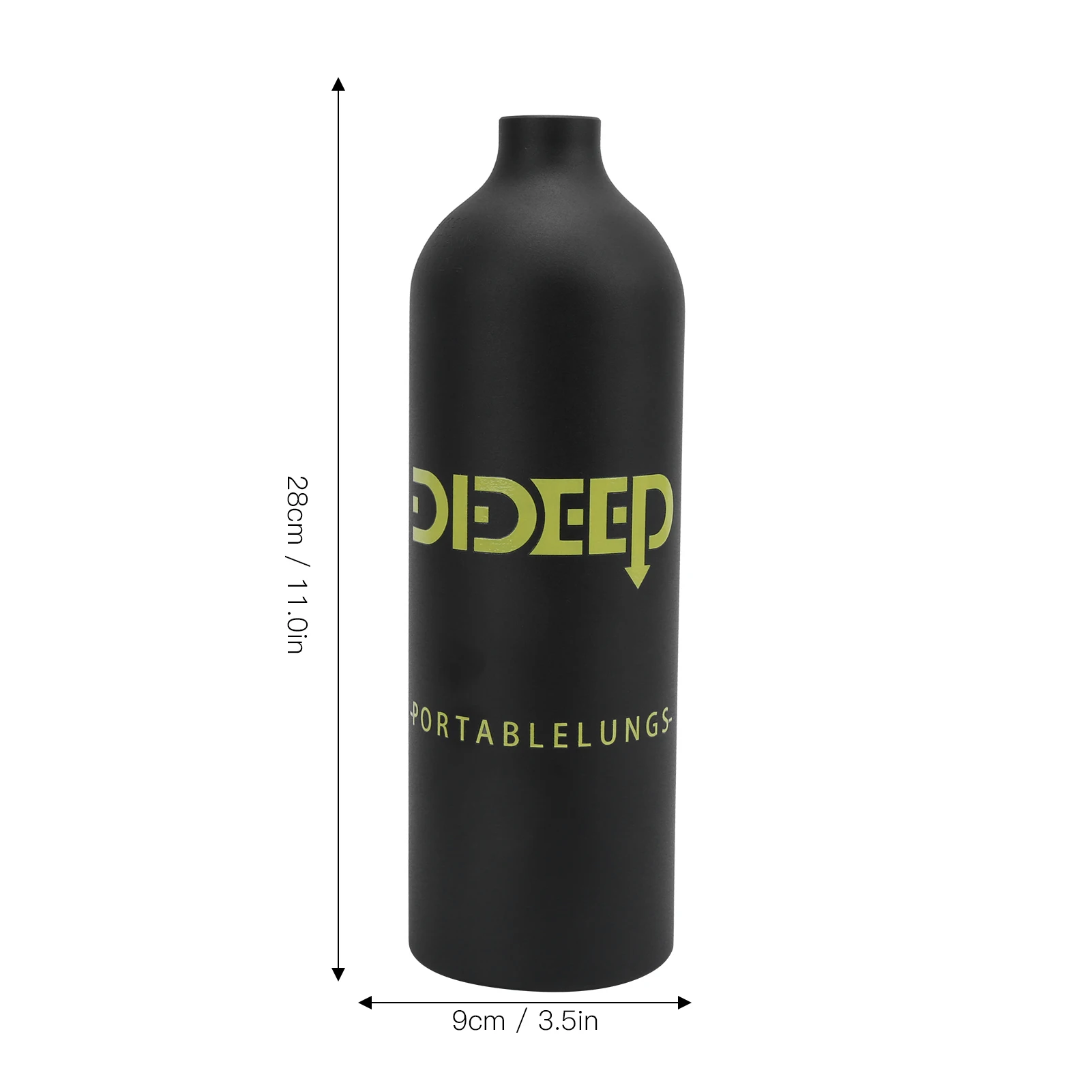 DIDEEP 1L Mini Scuba Tank Diving Set with Breather/Relief Valve/Scuba/Strap/Diving Goggles