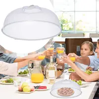 Couvercle anti-éclaboussures pour micro-ondes 22/29CM, avec évent de vapeur, garde la fraîcheur, cuisine, disque d'étanchéité empilable, plaque de couverture, couvercle de bol en plastique 5