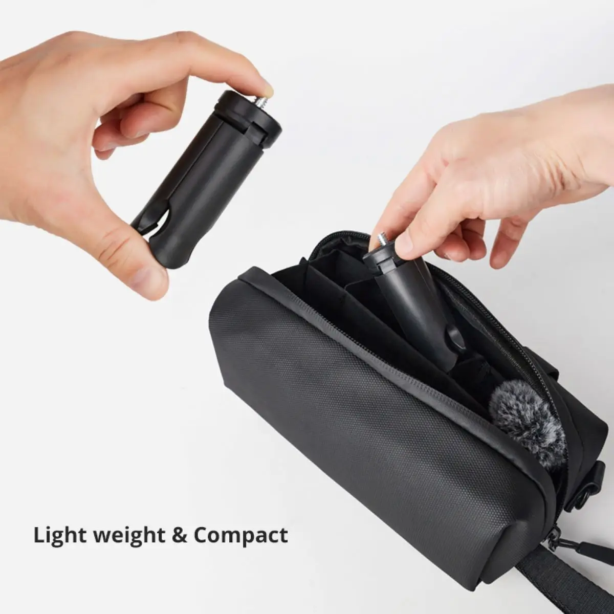 Mini Tripod for DJI Osmo Pocket 3 Silicone Non-Slip Desktop Mount for OSMO Pocket 3 Light Weight and Compact Black Support 3
