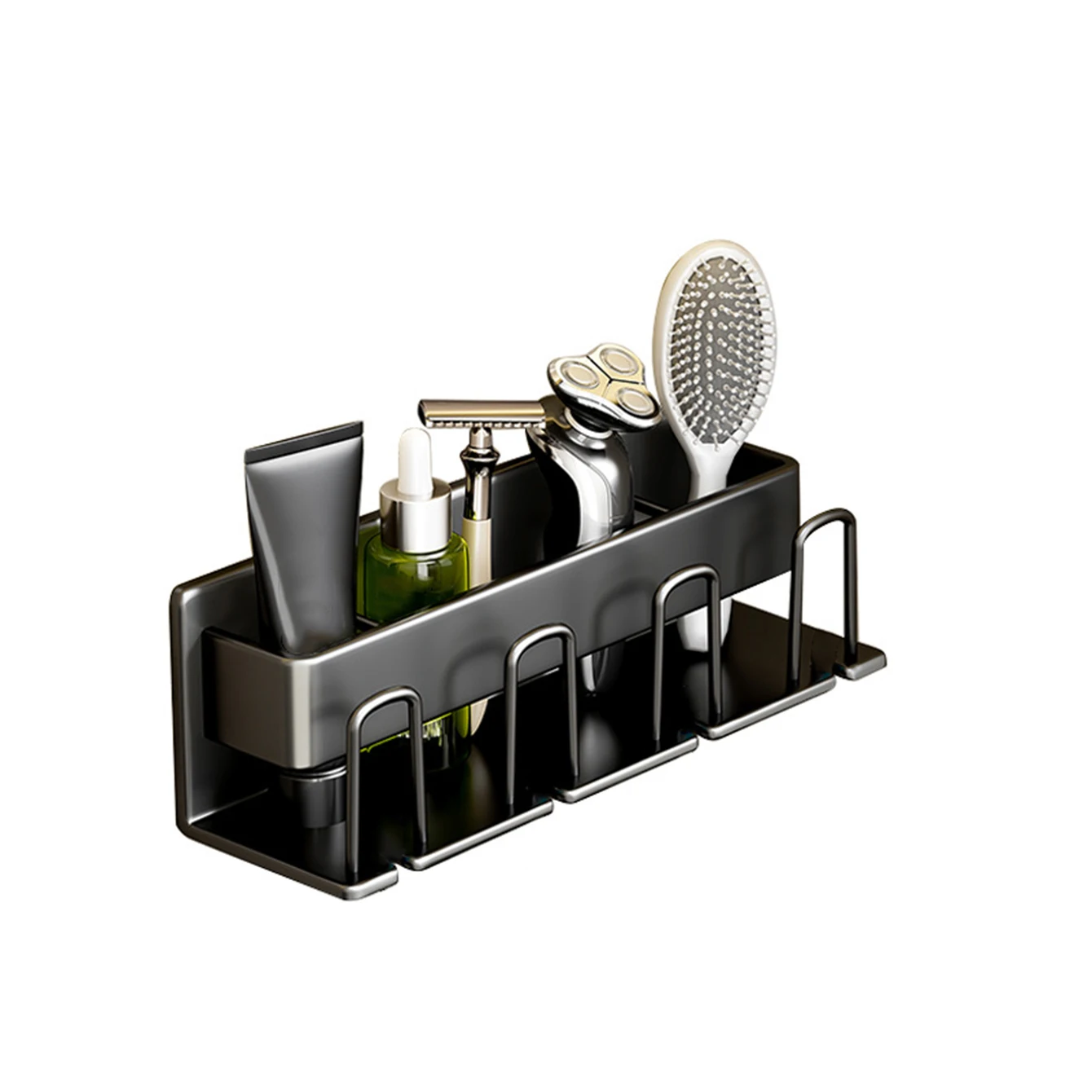 Stainless Steel Family Set Toothbrush Cup Holder Bathroom Toilet Toothbrush Toothpaste Set Storage Rack Cups
