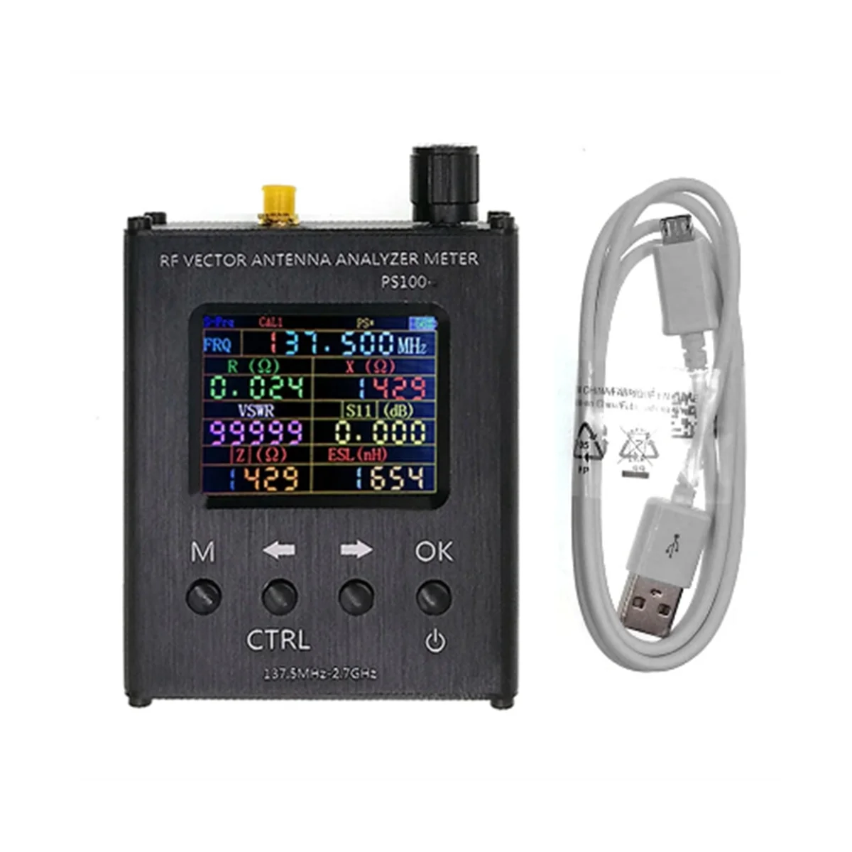 

PS100 N1201SA 140 МГц-2,7 ГГц УФ радиочастотный векторный сопротивление SWR антенный анализатор измерительный прибор для измерения фотографий с внутренней батареей