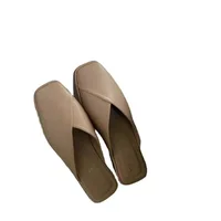 Sandales plates et décontractées pour femmes, mules carrées, pantoufles pour femmes, toboggans de marche en plein air, mode 2024 6
