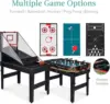13-in-1 Combo Game Table Set for Home, Game Room, Friends & Family w/Ping Pong, Foosball, Basketball, Air Hockey, Archery 4
