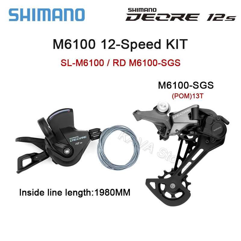 Deore RD-M6100、SL-M6100セット 1x12 Speed] Shimano DEORE M6100 Shifter and Rear Derailleur