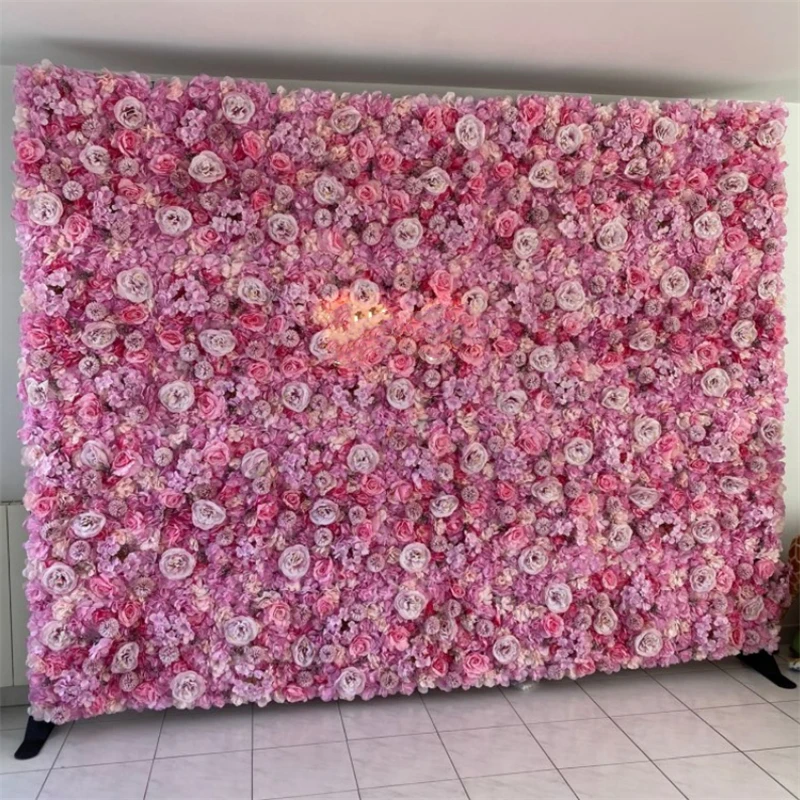 Artificial Flower Wall Panels Backdrop Decor DIY Wedding Birthday Party
