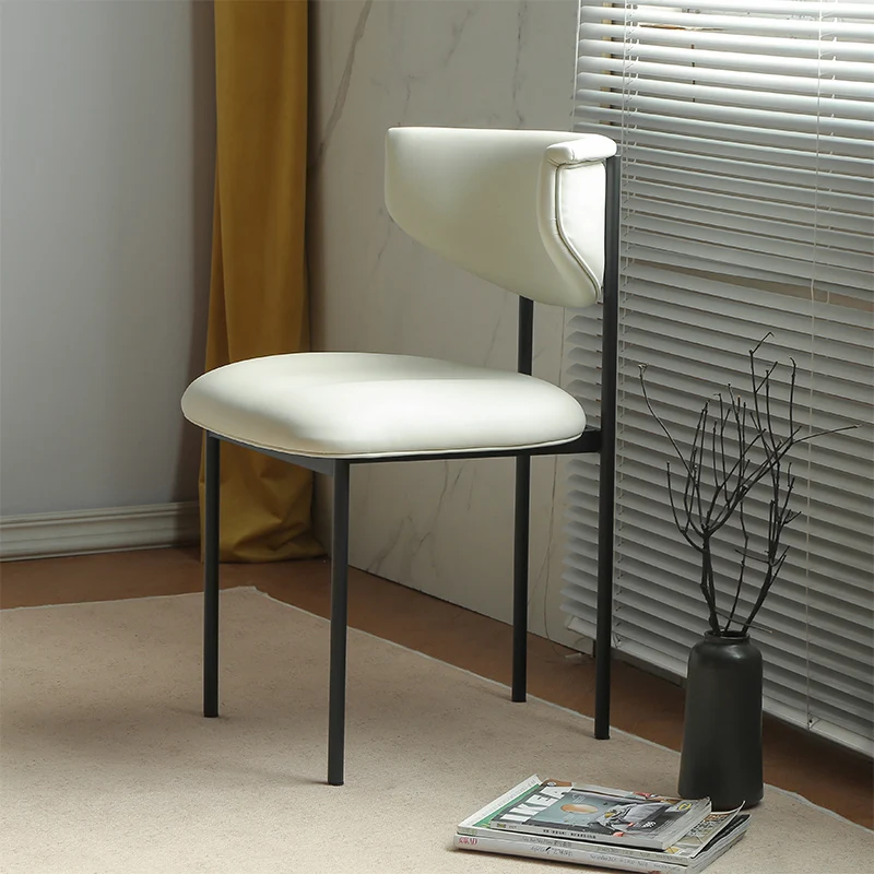 

Modern White Dining Chairs Metal Office Party Office Comfortable Ergonomic Chairs Lounge Nordic Cadeira Gamer Furniture WJ30XP