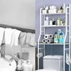 Bathroom Toilet Storage Rack Floor to Floor Toilet Rack Washroom Punching Free Washing Machine Basin Storage Rack 4