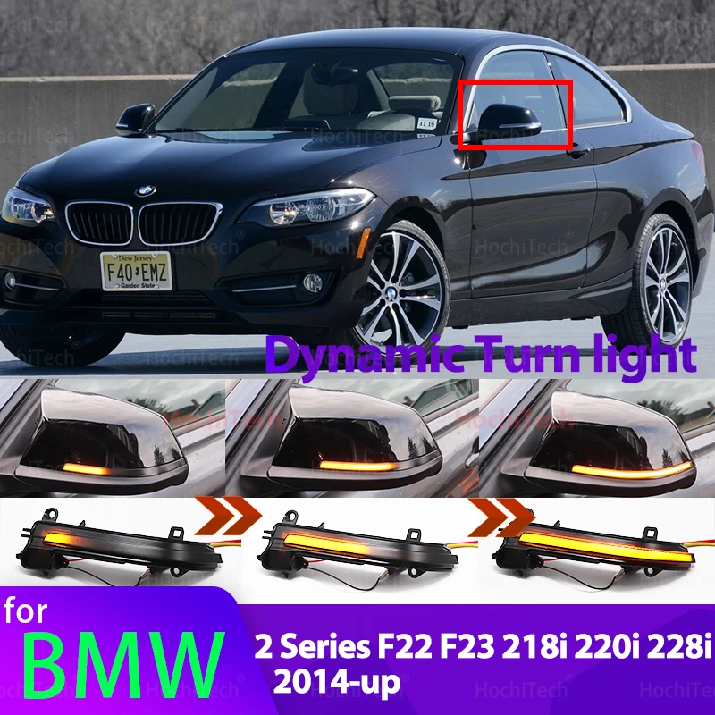 

Dynamic Scroll LED Turn Signal Light Sequential Rearview Mirror Indicator Blinker Light for BMW 2 Series F22 F23 2014-up