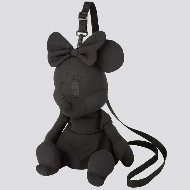 Kawaii Disney Cartoon Minnie Mouse Stuffed Plush Bags Gifts for Kids Girls Black Minnie Backpack Bag 1