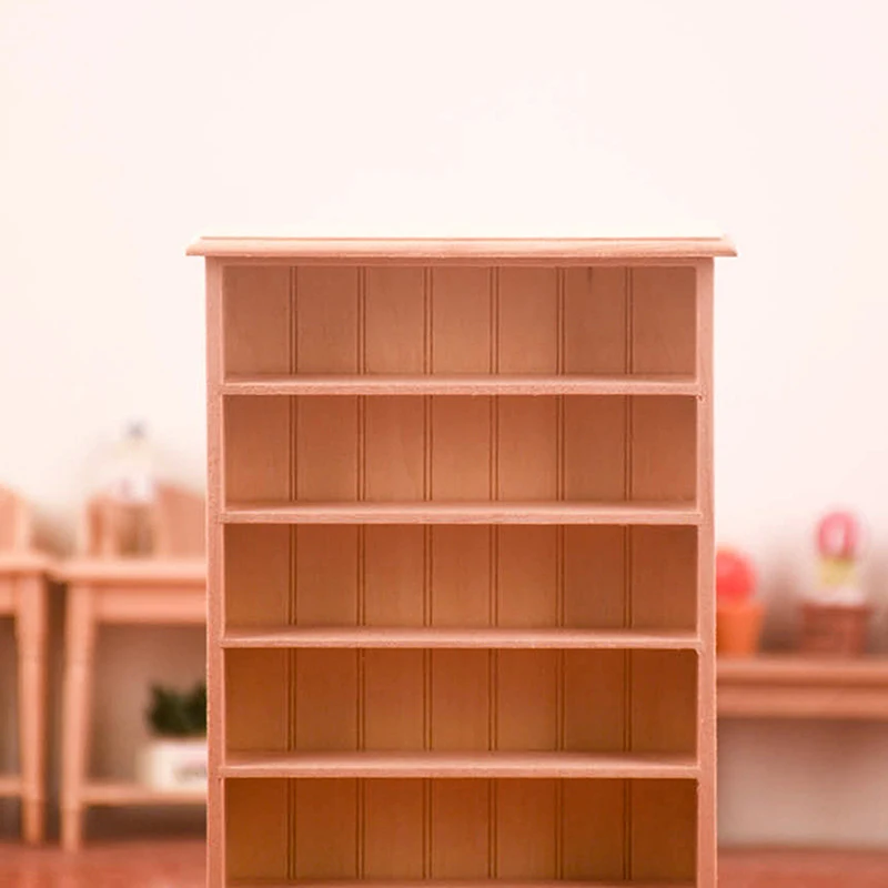 1:12 인형의 집 미니어처 책장, 책장 보관 캐비닛 사물함 장식, 가구 모델 장식 장난감