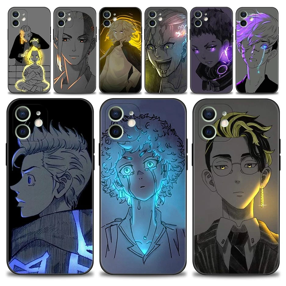 iphone 12 cover case Tokyo Revengers Mikey Draken Bright Color Art Shell For Apple iPhone 14 13 12 11 Pro Max Mini XS Max XR X 7 8 6 6S Plus SE Case iphone 12 wallet case