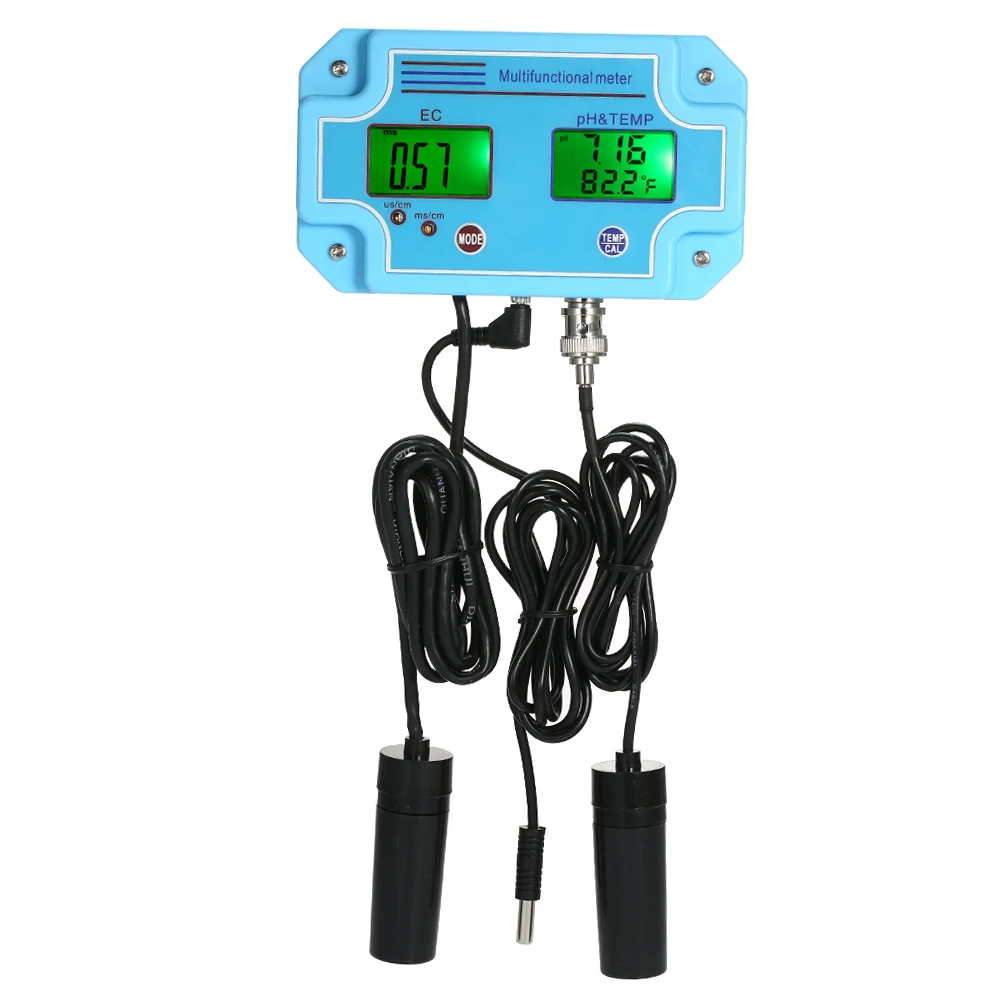 3 in 1 Water Quality Tester pH/EC/TEMP Meter Water Detector Digital LCD Tri-Meter Water Quality Monitor Multiparameter PH Tester magnetic tape measure