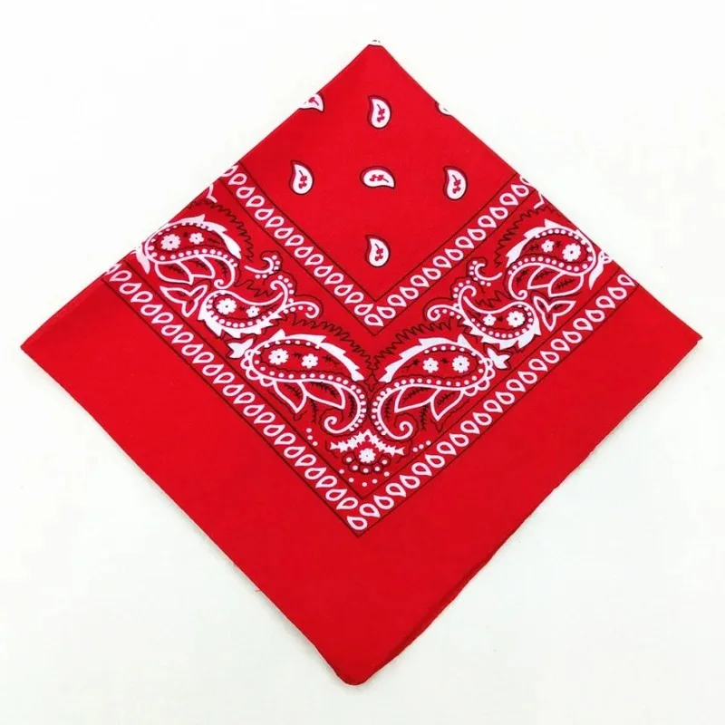 1/4 Pcs Men Women Bandana Hairband Cowboy Mens Biker Sports Headwear Wrist Hairwrap Single Sided Head Wrap Scarf Paisley