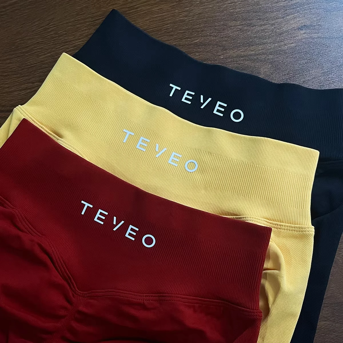 TEVEO Leggings Joggings Women Seamless Yoga Pants High Quality Gym Leggings Ribbed Fitness Pants High Stretch Fitness Tight