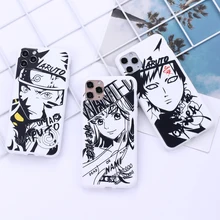 

For iPhone 5 6 7 8 Plus Case Anime Sanji Itachi for iPhone 11 12 13 Pro X XR XS Max Mini Shockproof Phone Case iPhone 11 Case