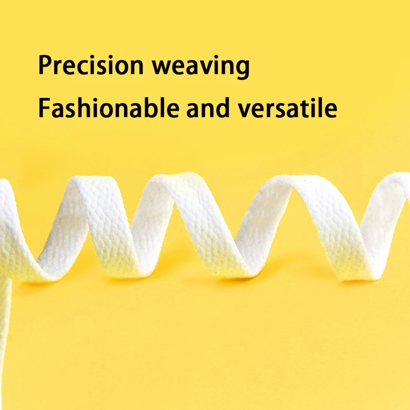 Classic Two-Tone Flat Shoelaces - Durable 8mm Wide - Available in Multiple Pack Sizes