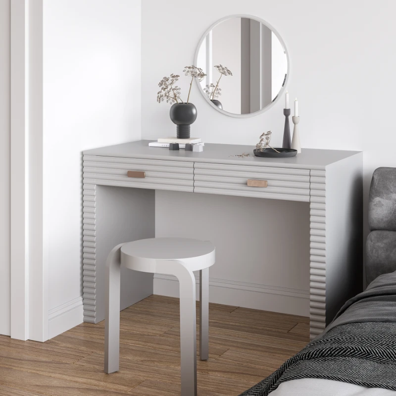

Simple and light luxury, classic bedroom, bedside dresser, makeup