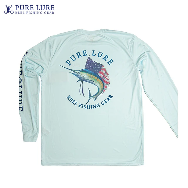 PURE LURE Shirts Fishing Clothing Men Vented Long Sleeve Uv Protection  Sweatshirt Breathable Tops Summer Fishing Wear Camisa Kit - AliExpress