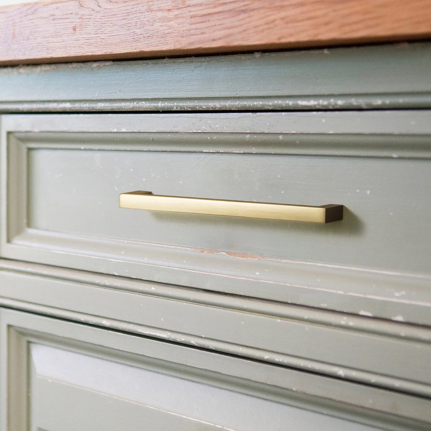 Antique Brass Cabinet Handles Retro Drawer Pulls Vintage Kitchen Hardware  Mid-Century Modern Dresser Bar Pulls Casual Luxury - AliExpress