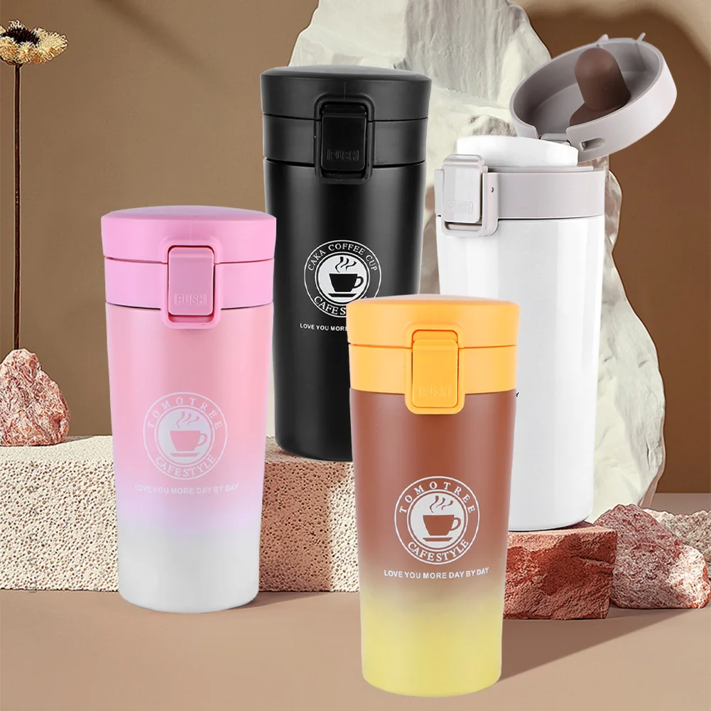 이중 레이어 진공 단열 병, 304 스테인레스 스틸 보온 물병, 캠핑 하이킹용 냉수 물병, 380ml