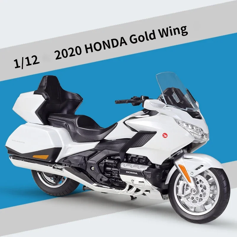 WELLY 1:12 2020 Honda Gold Wing Motorcycle Simulation Alloy Model Adult Collection Decoration Gifts Toys for Boys 2