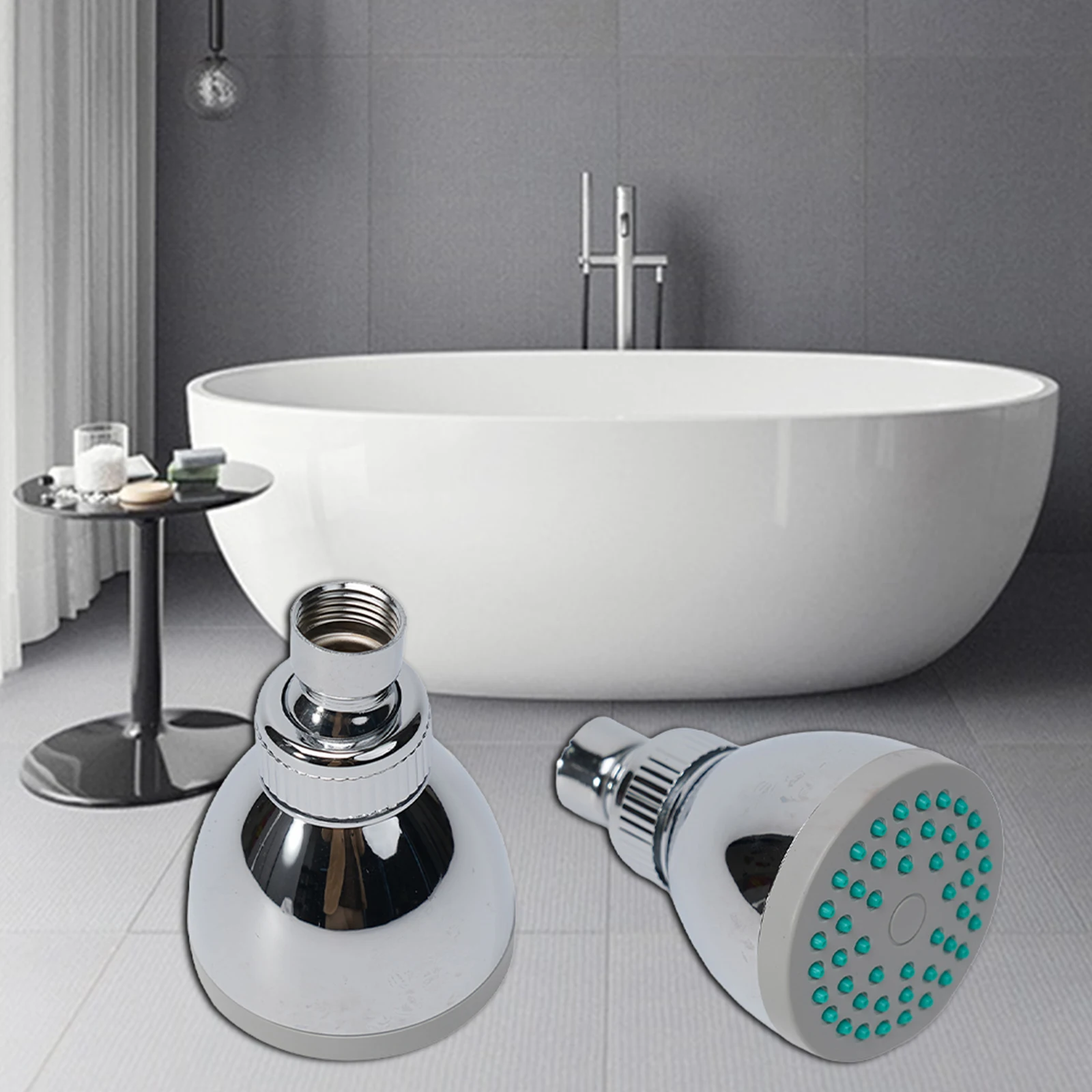 

Brand New High Quality Shower Head Top Small ABS Plastic Bath Spray Bath Top Spray Bathroom Lightweight Nozzle