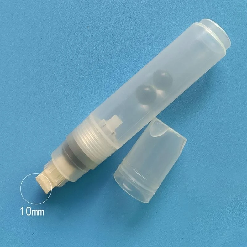 다시 채울 수 있는 빈 페인트 펜 아크릴 빈 마커 10mm 평면/둥근 팁 종이에 그림에 대 한 빈 펜 나무 세라믹 금속