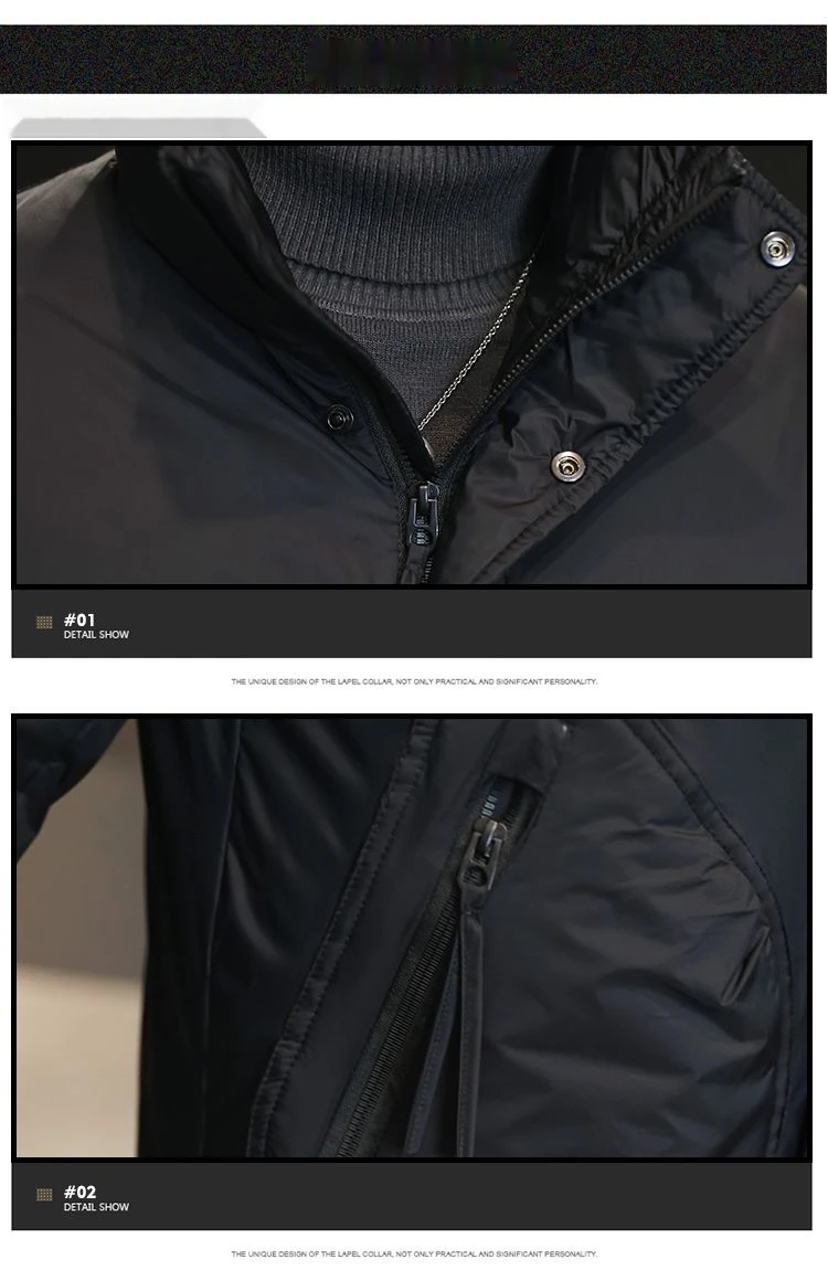 2023 Winter Nieuwe heren staande kraag donsjack Verdikte warme jas Koreaanse casual trend donsjack_voghion.com