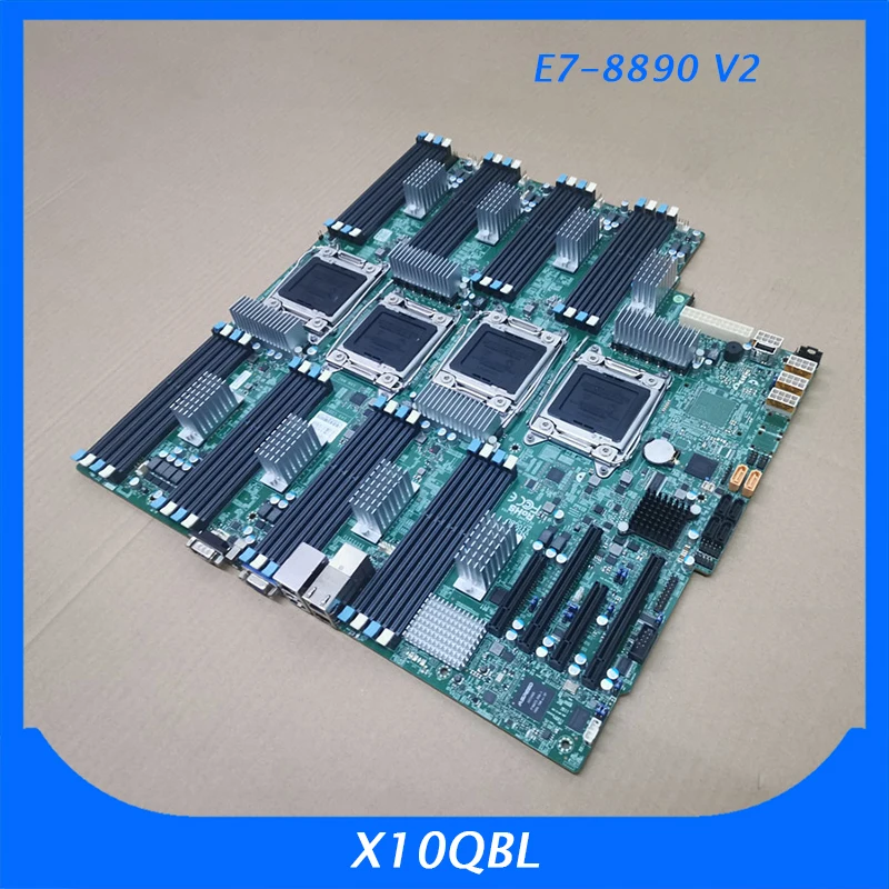 Server Motherboard For SuperMicro Suport E7 8890 V2 C602J LGA2011 4TB DDR4 X10QBL