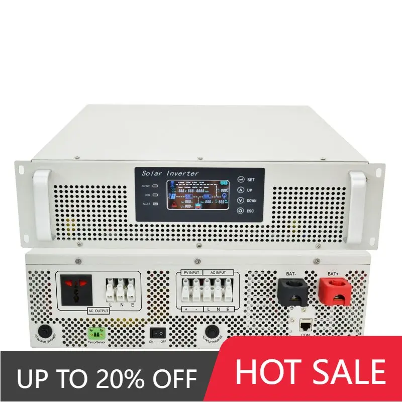 Inverter/Caricabatterie Per Sistema Solare Ibrido 6Kw 48V Dc 230V Inverter Per Montaggio Su Rack Montato Su Ca