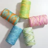 300g T-shirt Cotton Yarn For Knitting DIY Soft Wool Crochet Bag Blanket Cord Section Dyed Rainbow Weaving Thread Puffy 150 Meter 4