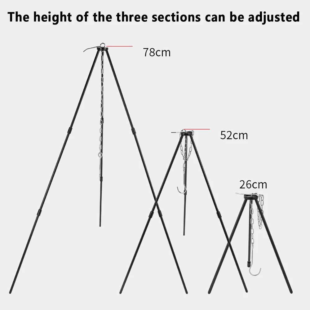 Aluminum Camping Tripod Stand 5
