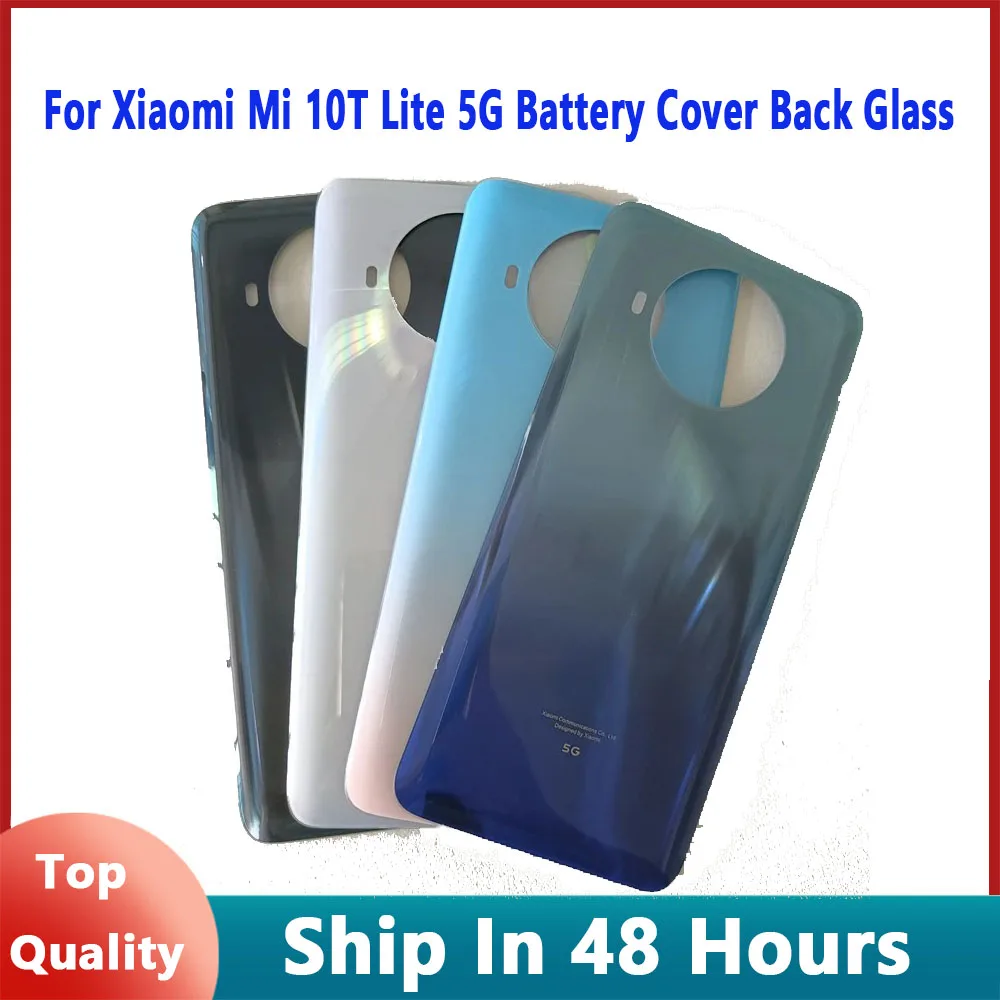 

For Xiaomi Mi 10T Lite 5G Battery Cover Back Glass Panel Rear Door Case Repair parts For Xiaomi Mi 10T Lite Battery cover