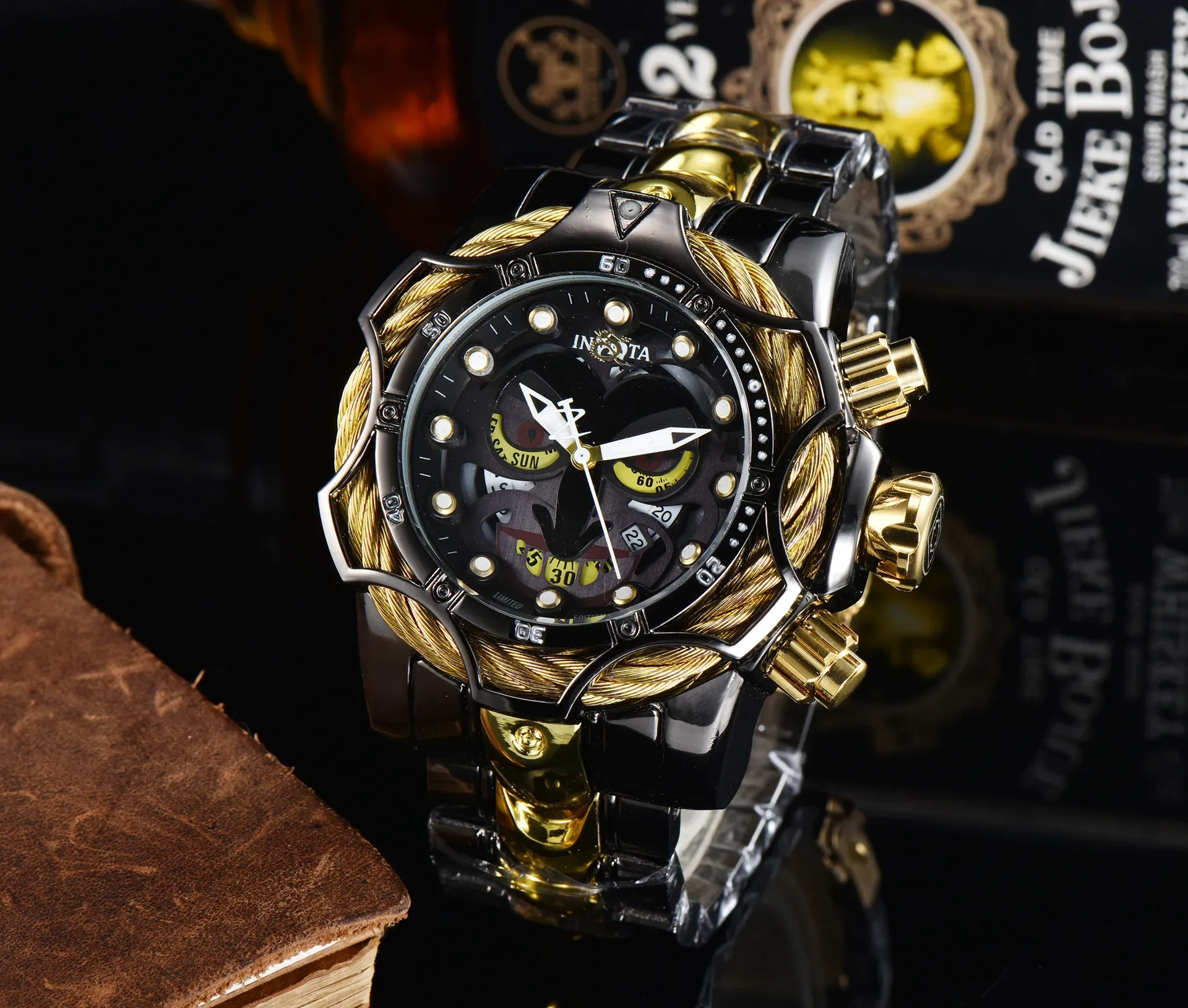 waUndefeated Watches Reserve Bolt Zeus Mens Chronograph INVICTO Luxury Watch Invincible