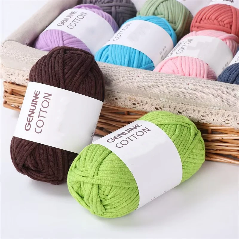 1Pc hollow Yarn For crochet round hand Knitting Yarn bag cushion mat Crocheting Yarn DIY hat shoe Line amig 2